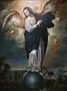 Virgen alada del Apocalípsis (s. XVII), Miguel de Santiago.