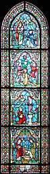 Brazo sur, vitral izquierda