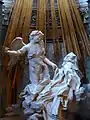 Éxtasis de Santa Teresa, de Gian Lorenzo Bernini, 1645, Roma, Italia. Retrata la imagen de Santa Teresa de Ávila durante el don místico de la transverberación