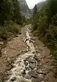 Agua corriente a Ötztaler Ache en Östen