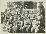 Subcomandante de brigada de la 121ª brigada. Teniente coronel G. A. Adilbekov con oficiales de tanques, segundo desde la izquierda, verano de 1942
