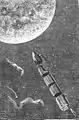 El tren de proyectiles con destino a la Luna.