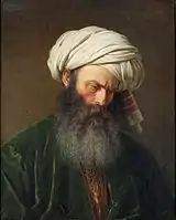 Estudio de un hombre con atuendo turco, 1854.