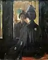 William Merritt ChaseEl espejo(circa 1900)
