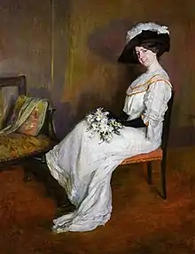 Marta Vidal, , hermana de la pintora, 1909