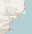 Recorrido de ida.