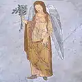 Zodiaco de la Virgo adornando un lado de la línea solar Meridian