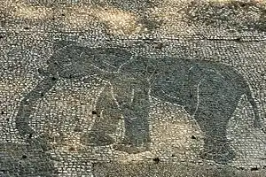 Mosaico romano de Ostia Antica, Italia.