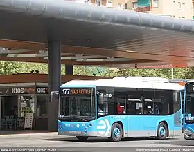 177 en Intercambiador de Plaza Castilla (Madrid) agosto 2021