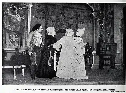 Thuillier, Rodríguez, Moreno y Ferri (acto iv)