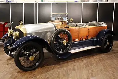 Gobron-Brillié con carrocería skiff por Rothschild (1912)