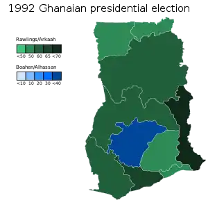 Elecciones generales de Ghana de 1992
