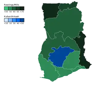 Elecciones generales de Ghana de 1996