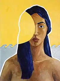Ma tete est vide(2001), óleo sobre lienzo.