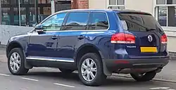 Vista trasera del Volkswagen Touareg