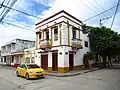 Taxi en el centro histórico.