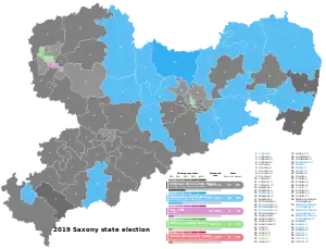 Elecciones estatales de Sajonia de 2019