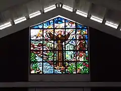 Vitral sobre con San Francisco