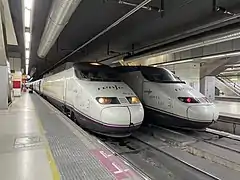 Trenes en la Estación de Barcelona-Sans
