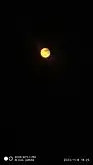 Fase penumbral en Patancheru, India, 12:55 UTC