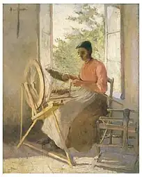 Niña hilando (1896-1897)