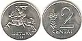 2 centai - emisión de 1991