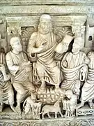 Sarcófago de Estilicón, ca. 385. Museo Civiltà Romana, Roma.