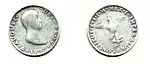 Escudo en moneda de 1822.