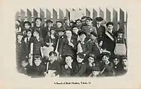 Repartidores de periódicos del Toledo Blade, década de los años 1900.