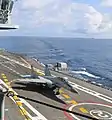 Apontaje exitoso de un MiG-29K.