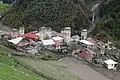 Vista de la aldea
