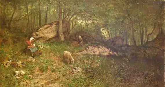 Le Haut du Bois des Roches en Rossillon (1870), Bourg-en-Bresse, Real Monasterio de Brou .