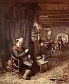 En la taberna (ca. 1670). Adriaen van Ostade. Museo Frans Hals.