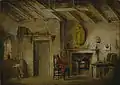 Stage Desing for Heart of Midlothian; Deans’ Cottage (1819), Centro Yale de Artes Británicas