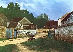 Alfred Sisley, Rincón de la aldea de Marlotte