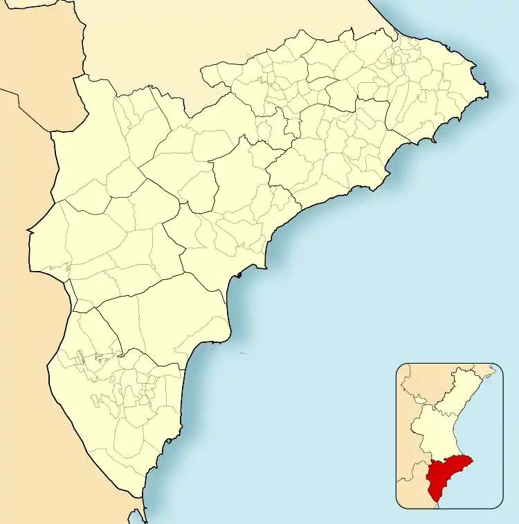Alicante ubicada en Provincia de Alicante