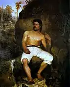 José Ferraz de Almeida Júnior, El hachero brasilero, 1875