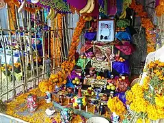 Altar otomí en Actopan (2017).