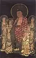 Amitabha con ocho grandes bodhisattvas (siglo XIV)