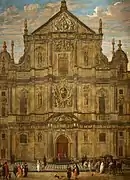 Pintura de la fachada, de Antoon Gheringh, ca. 1665