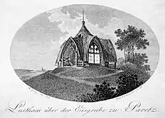 Casa  de recreo sobre el pozo de hielo en Paretz, construida en 1797