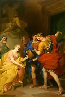 El retorno de Orestes, 1786óleo sobre tela, 227 × 151 cm, Houston