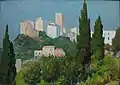 Vista de Castellonorato, 1975 aproximadamente, colección privada