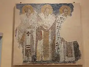 Pintura del siglo XIV de la iglesia de Panagia de Patsós.