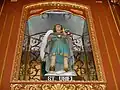 Estatua del arcángel Uriel en la iglesia de San Miguel, Manila