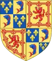 Armas reales de Francisco, delfín y rey consorte de Escocia.