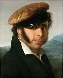 Retrato de Pietro Ronzoni, óleo sobre tabla (1825)