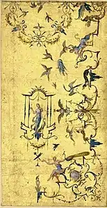 Diseño arabesco de Claude III Audran (alrededor de 1700)