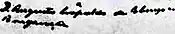 Firma de Augusto Leopoldo de Sajonia-Coburgo y Braganza
