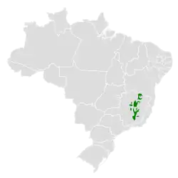 Distribución geográfica del colibrí colaceleste.